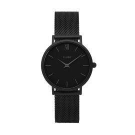 Horloge Minuit mesh black/full black / Cluse